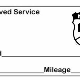 Abarth Approved Garage Service Stamp - 38mm x 14mm