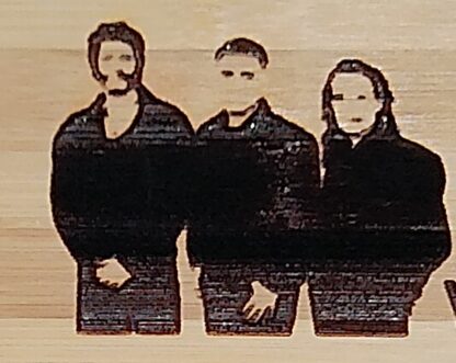Novelty Take That Themed Bamboo Chopping/Serving Board with Engraved Design, Large Kitchen Board (34 cm x 24 cm) with Hanging Ring, Cooking Quote - Image 4