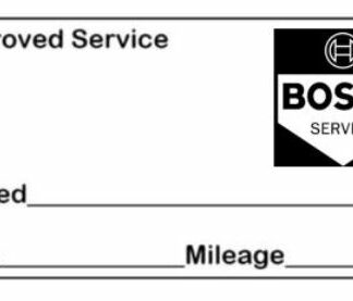 Bosch Approved Garage Service Stamp - 38mm x 14mm