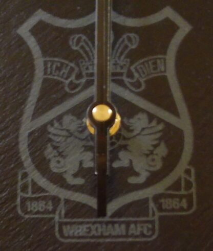Wrexham AFC Natuaral Slate Wall Clock, Licensed Merchandise to Handy Stamps Ltd | 30cm - Image 2