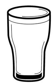 Pint Glass - 11mm Loyalty Card Stamp - With 5 colour choices