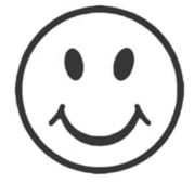 Smiley face - 11mm Loyalty Card Stamp - With 5 colour choices