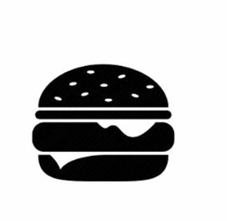 Hamburger - 11mm Loyalty Card Stamp - With 5 colour choices