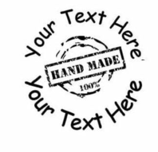 100% Hand Made - 30mm x 30mm self inking stamp in a range of colours