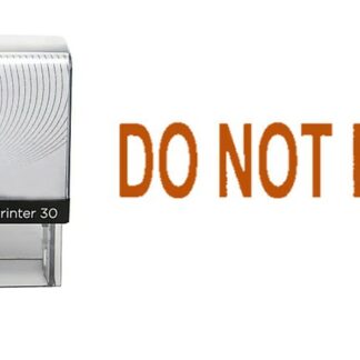 DO NOT BEND - 38mm x 14mm Office Stamp Red Ink