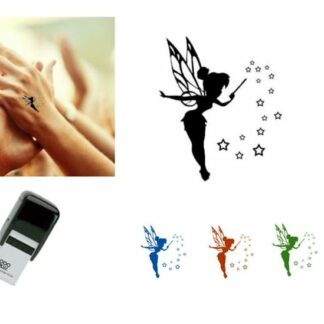 FAIRY DUST Hand Stamp - Ideal for events/parties etc. 28mm x 28mm Choice of colours