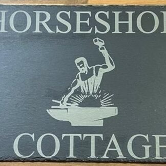 Large 500mm x 250mm Personalised slate house sign Mounting Screws Included