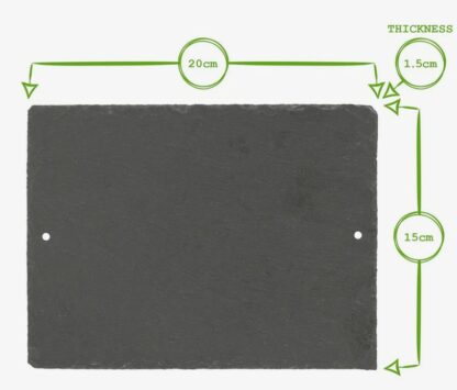 Natural Slate House Sign, Customised with House No/Name and Street if required, Oval or Rectangle Address Plaque, 20x15cm - Image 5