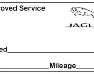 Jaguar Approved Garage Service Stamp - 38mm x 14mm