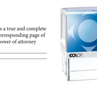 Lasting Power of Attorney - Certified true copy - Large 76mm x 37mm Black self inking stamp