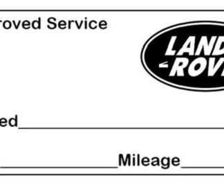 Land Rover Approved Garage Service Stamp - 38mm x 14mm