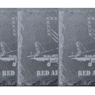 Red Arrows Slate Coasters, 10cm x 10cm, Set of 4