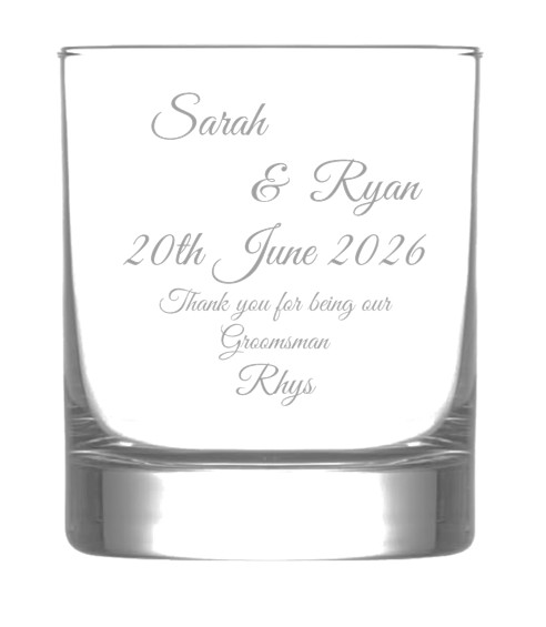 Wedding Day Personalised Bridesmaids/Groomsmen/Father/Mother of Bride/Groom Glasses - Image 3
