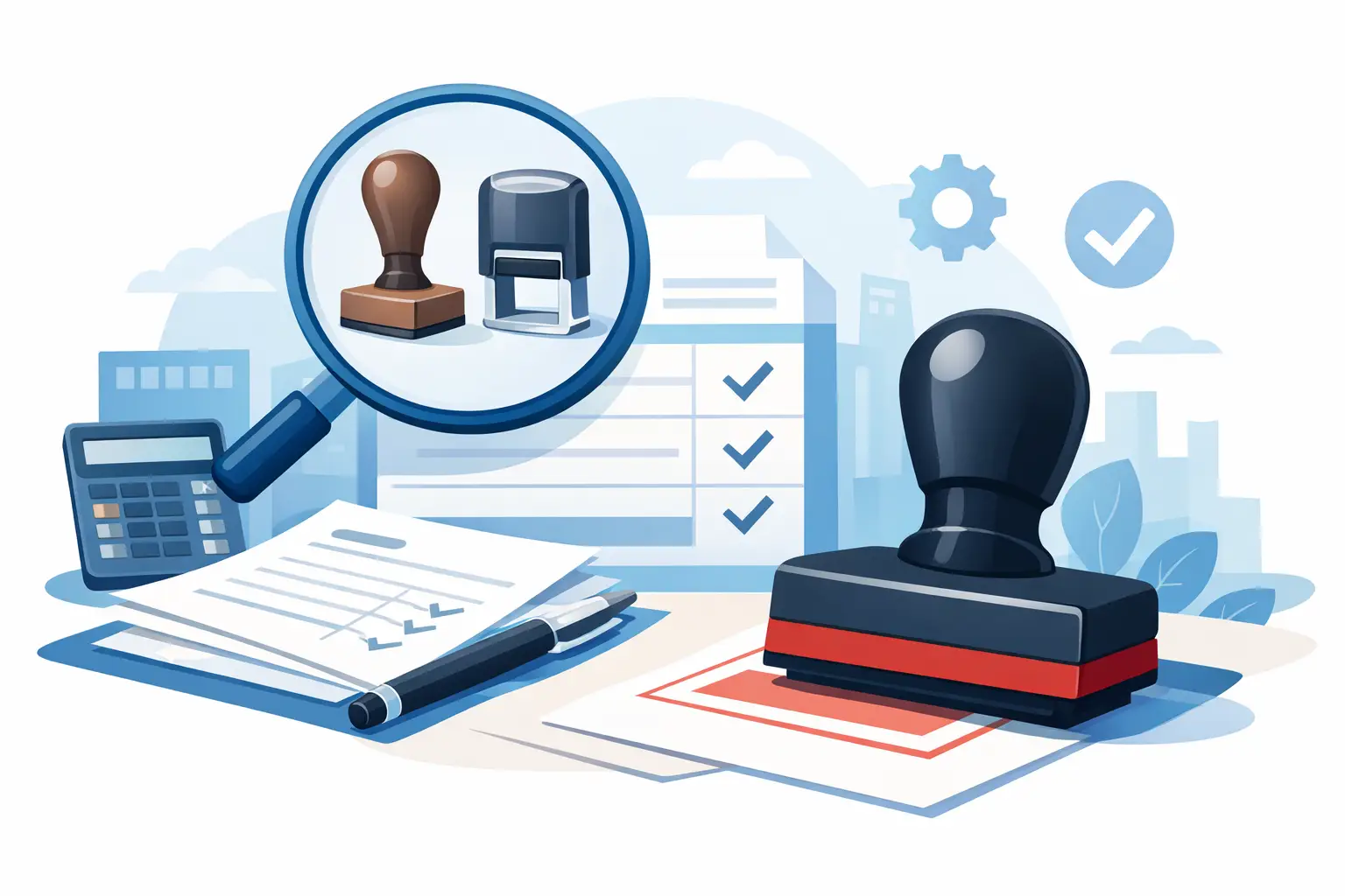 Choosing a Business Stamp for Invoices