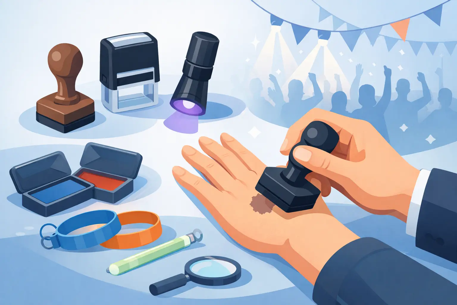 Choosing a Hand Stamp for Events