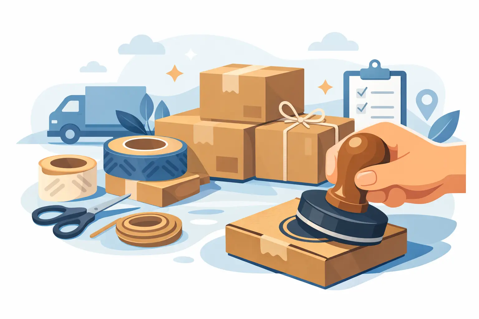 Custom Packaging Stamp for Smarter Packing