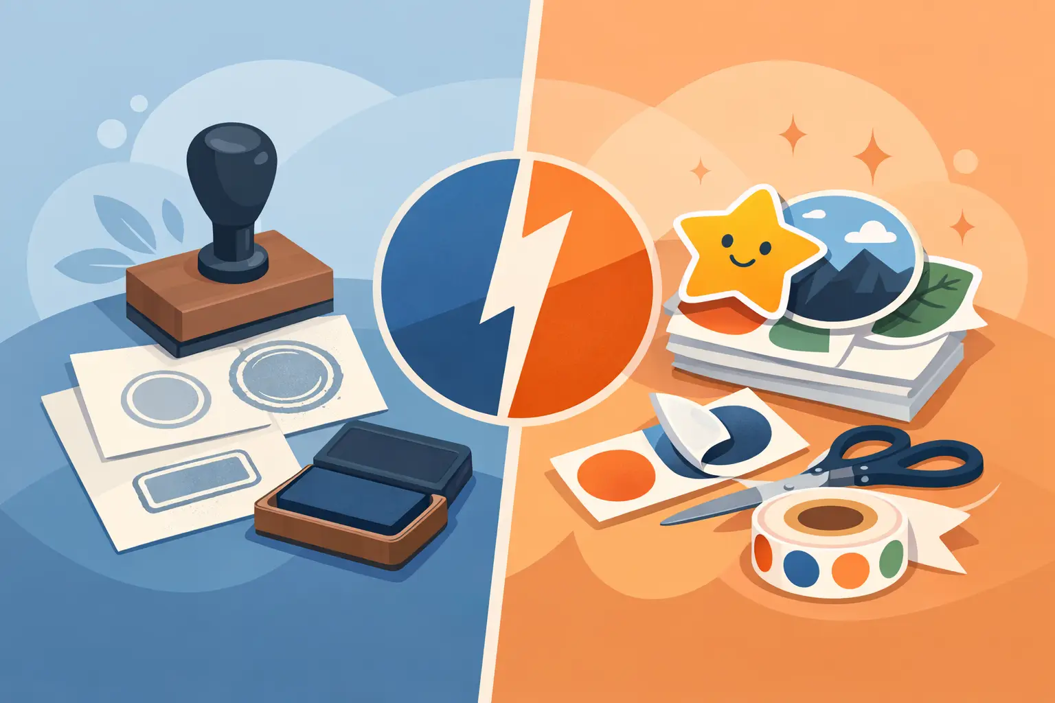 Custom Stamps vs Printed Stickers: Which Works?
