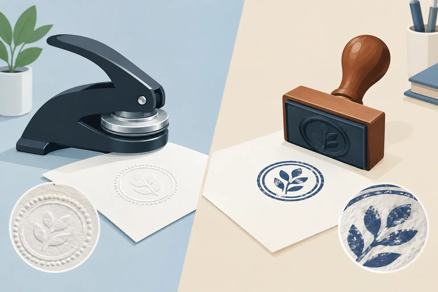 Embosser Versus Stamp: Which Is Right for You?