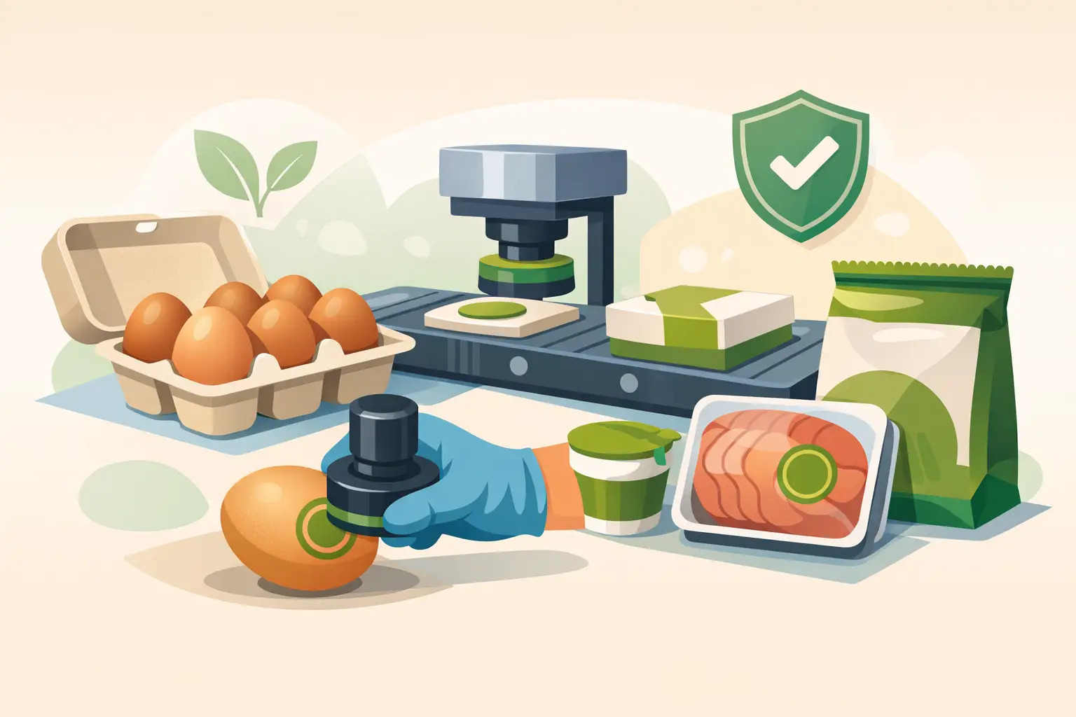 Food Safe Stamping for Eggs and Food Packaging
