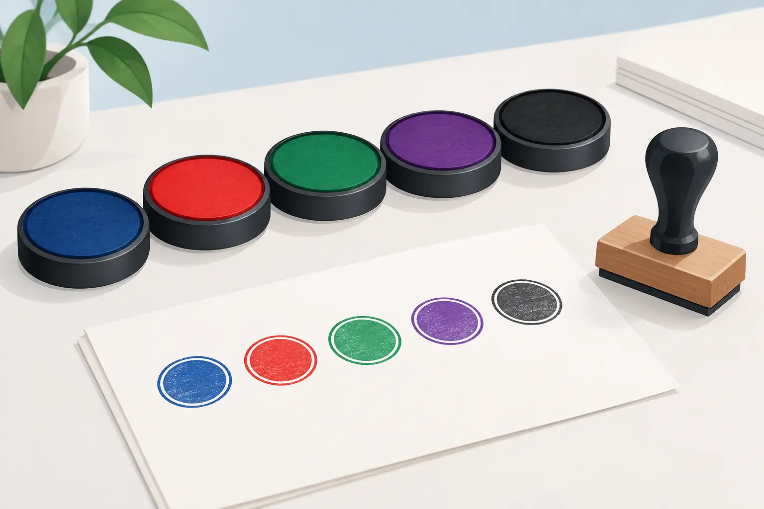 Stamp Ink Colours: Choosing the Right One